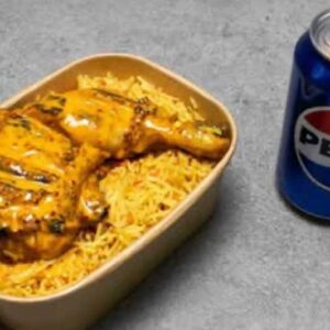 Peri Peri Leg with Spicy Rice & Drink